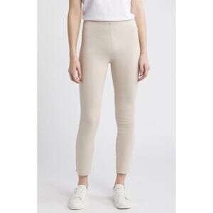 Frank & Eileen Beige Cropped Ribbed Knit Pants